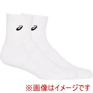 アシックス ASICS アシックス 3063A063 ソックス18 ブリリアントホワイトxパフォーマンスブラック XL