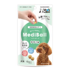ジャパンペットコミュニケーションズ ジャパンペット メディボール 犬用 ささみ味 15個入り
