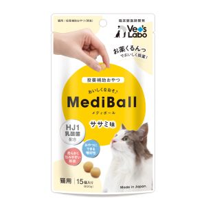 ジャパンペットコミュニケーションズ ジャパンペット メディボール 猫用 ささみ味 15個入り