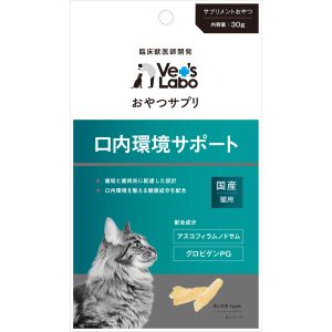 ジャパンペットコミュニケーションズ ジャパンペット おやつサプリ 猫用 口内環境サポート 30g