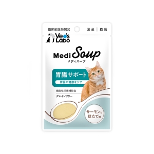 ジャパンペットコミュニケーションズ ジャパンペット メディスープ 猫用 胃腸サポート サーモンとほたて味 40g