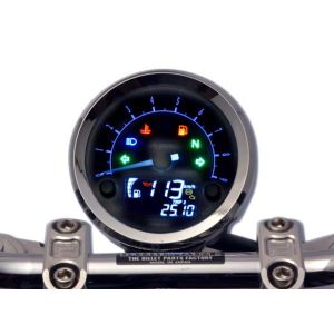 エースウェル エースウェル CV080-502B 多機能デジタルメーター12000rpm 黒文字盤