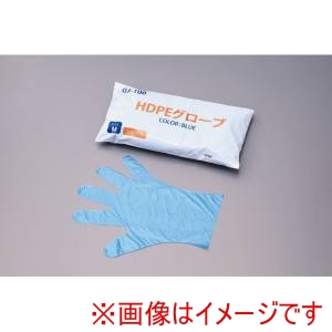 フジリンクス フジリンクス GJ100 HDPEエンボスグローブ 青 M 300枚入