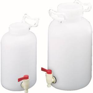 サンプラテック サンプラテック 6522 PE 取手付 広口 下口活栓瓶 ナチュラル 10L メーカー直送 代引不可 沖縄離島不可
