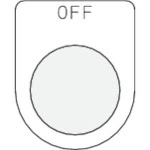 アイマーク IM IM P22-6 押ボタン/セレクトスイッチ メガネ銘板 OFF 黒 φ22.5 アイマーク