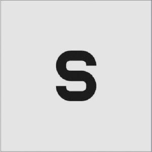 アイマーク IM IM AST-S5040 ステンシル S 文字サイズ50×40mm アイマーク
