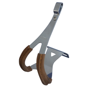 三ヶ島製作所 MKS MKS 皮付きトークリップ スチール ディープ TOE CLIP STEEL DEEP L ミカシマ 三ヶ島