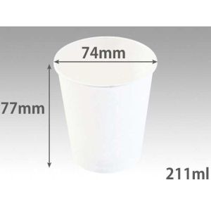 パックスタイル パックスタイル 紙コップ PS紙コップ 白無地 7オンス 211ml 1ケース(2400) 00286219 メーカー直送 法人限定 代引不可 北海道沖縄離島不可