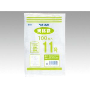 パックスタイル パックスタイル ポリ袋 PSポリ規格袋 025 NO.11 1ケース(4000) 00434964 メーカー直送 法人限定 代引不可 北海道沖縄離島不可
