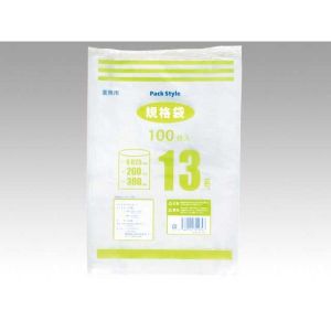 パックスタイル パックスタイル ポリ袋 PSポリ規格袋 025 NO.13 1ケース(2000) 00434966 メーカー直送 法人限定 代引不可 北海道沖縄離島不可