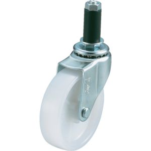 ユーエイキャスター YUEI ユーエイ LTF-50N-16 ゴムパイプ16径差込みキャスター自在車 50径ナイロン車輪