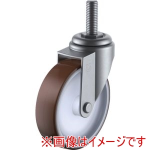 ユーエイキャスター YUEI ユーエイキャスター SUS-ET-75UR-M12-35 ねじ込み式 自在 ステンレスキャスター 車輪径75mm Eタイプ SUS-ET型 M12×35ピッチ1.75