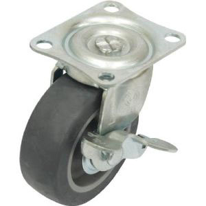 ユーエイキャスター YUEI ユーエイキャスター G-75ELS プレート式エラストマーキャスター自在75径S付