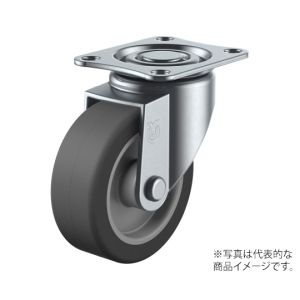 ユーエイキャスター YUEI ユーエイキャスター SG-75EL プレート式エラストマーキャスター自在75径