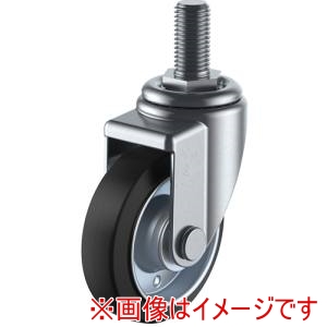 かりはな製作所 かりはな製作所 SJT-100W-M16-40 ねじ込み式 自在 キャスター ゴム 車輪径100mm Jタイプ SJT型 ネジ寸法M16×40ピッチ2