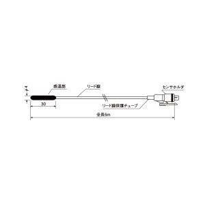 チノー CHINO チノー MR9302M05 カードロガー用 長尺リード付温度センサ