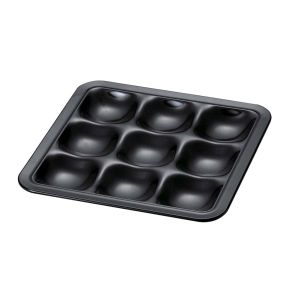 若泉漆器 若泉漆器 ニュービュッフェプレート 9ホール 黒