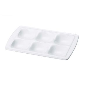 若泉漆器 若泉漆器 ニュービュッフェプレート 6ホール 白