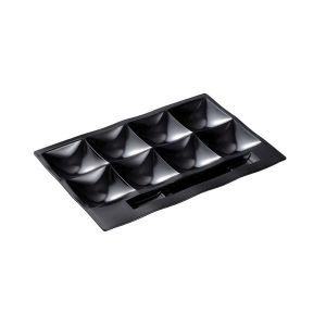 若泉漆器 若泉漆器 「和」テイスト ビュッフェプレート 黒