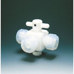 フロンケミカル フロンケミカル NR0030-001 フッ素樹脂 PTFE 三方バルブ接続6mm
