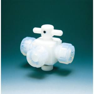 フロンケミカル フロンケミカル NR0030-002 フッ素樹脂 PTFE 三方バルブ接続8mm