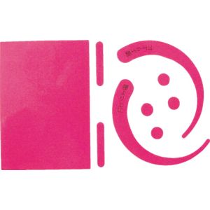 グリーンクロス グリーンクロス 1150-2201-00 安全帯用フックステッカー 蛍光ピンク