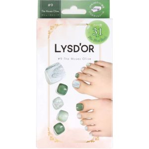 プロルート丸光 プロルート丸光 LYSD’OR リスドール セミキュアジェルネイル フットネイル用 ザ ミューズ オリーブ 31枚入