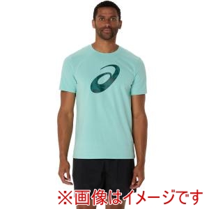 アシックス asics アシックス 2031E902 グラフィックコットンブレンドシャツ OASIS GREEN XL