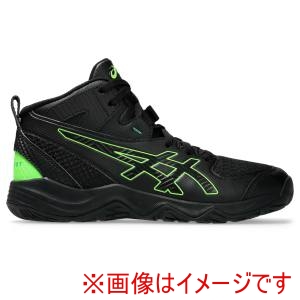 アシックス ASICS アシックス 1064A019 DUNKSHOT MB 10 BLACK/GREEN GECKO 22.0cm