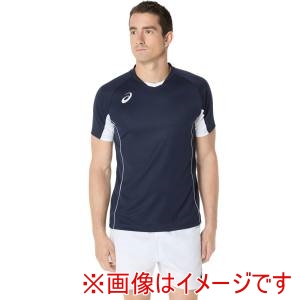 アシックス asics アシックス 2053A218 ゲームプラシャツ 半袖 ミッドナイト L