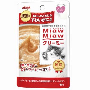 アイシア AIXIA アイシア ミャウミャウ クリーミー ずわいがに風味 40g
