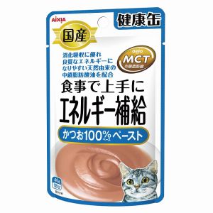 アイシア AIXIA アイシア 国産健康缶パウチ エネルギー補給かつおペースト 40g 猫 キャットフード
