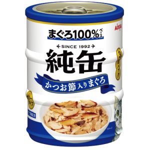 アイシア AIXIA アイシア 純缶ミニ3P かつお節入りまぐろ 195g 65g×3缶 AIXIA