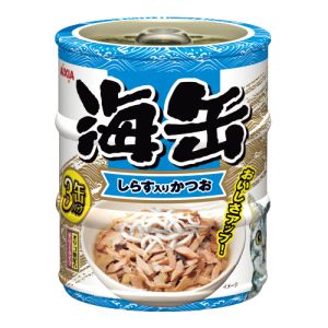 アイシア AIXIA アイシア 海缶ミニ3P しらす入りかつお 180g 60g×3缶 AIXIA