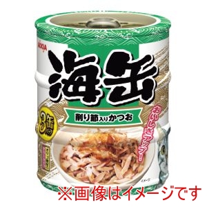 アイシア AIXIA アイシア 海缶ミニ3P 削り節入りかつお 180g 60g×3缶 AIXIA