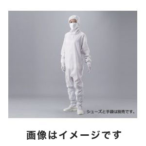 アズワン  AS ONE アズワン アズピュアクリーンルームウェア フード・マスク一体・ハイドファスナー 白 2L 2-4938-03 10312W