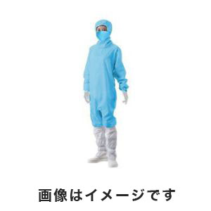 アズワン  AS ONE アズワン アズピュアクリーンルームウェア フード・マスク一体・ハイドファスナー 青 M 2-4939-01 10312B