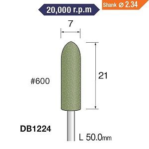 ミニター ミニモ Minimo ミニター ミニモ DB1224 研磨用ゴム砥石 WA ミディアム ＃600 φ7 10本入
