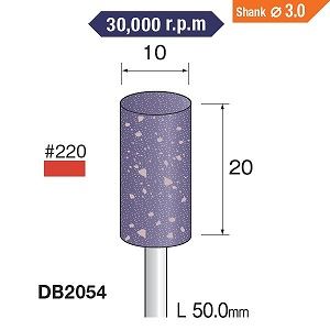 ミニター ミニモ Minimo ミニター ミニモ DB2054 研削用ゴム砥石 WA ミディアム ＃220 φ10 10本入