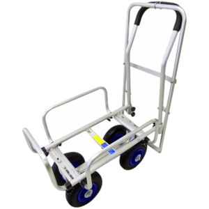 シンセイ シンセイ TC1408AL-B 伸縮アルミハウスカー ブレーキ機能付 8インチ PUノーパンクタイヤ コンテナ2ケ積み
