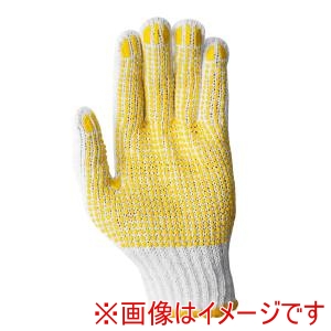 カヴァーワーク COVER WORK カヴァーワーク FT-3113 TKB2本編スベリ止め軍手550g 12双組 白×イエロー F