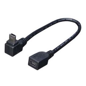 変換名人 変換名人 USBM-CA20DL miniUSB下L型延長ケーブル