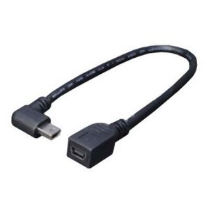 変換名人 変換名人 USBM-CA20LL miniUSB左L型延長ケーブル