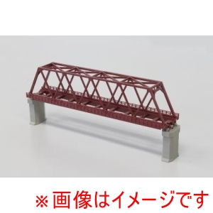 ロクハン ロクハン R042 Z 単線トラス鉄橋 220mm 赤 線路無