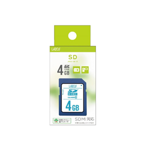 LAZOS ラソス L-B4SDH6 SD 4GB Class6 LAZOS