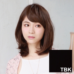 プリシラ プリシラ 総手植 前髪 ななめ バング 耐熱 ブラック FX-101-TBK