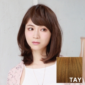 プリシラ プリシラ 総手植 前髪 ななめ バング 耐熱 アッシュイエロー FX-101-TAY