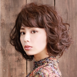 プリシラ プリシラ オール トイプーパーマ ボブ 耐熱 マロンブラウン A-690-TMB