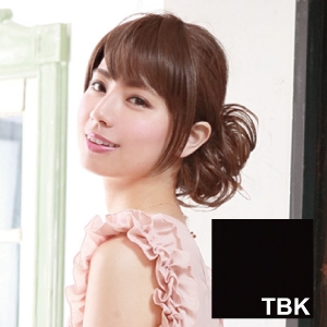 プリシラ プリシラ 総手植 前髪 サイドあり バング 耐熱 ブラック FX-102-TBK