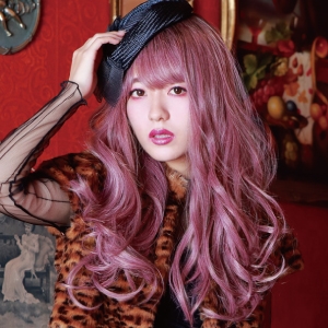 プリシラ プリシラ オール グラデ ホイップ カール ロング 耐熱 ダークプラム CTA-100-CTDP